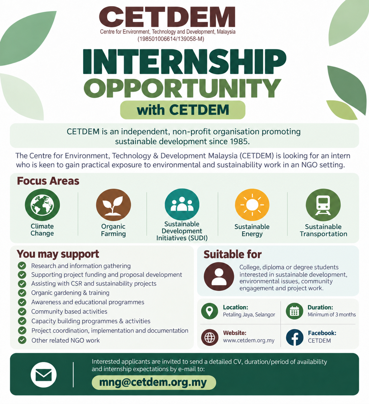 Internship Opportunities